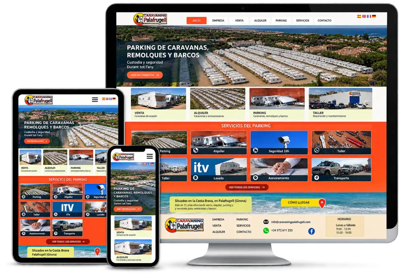 Web Caravaning Palafrugell | Serveis Telemàtics